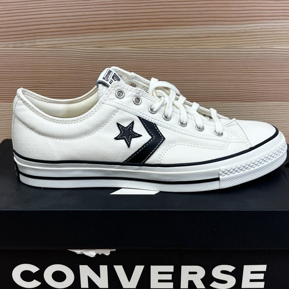 Converse Star Player 76 Low Canvas Shoes  Vtg White A01608C Men Sz 11